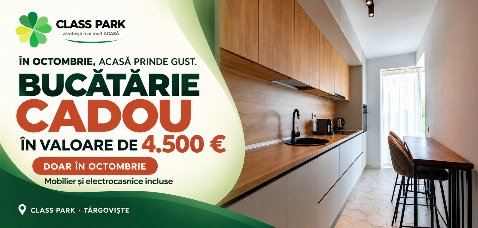 Oferta lunii Class Park Residence: boxă cadou în valoare de 4.000 euro pentru apartamentele eligibile